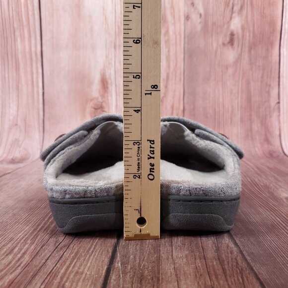 Vionic Carlin Womens Size 6 Gray Quilted Fleece Lined Slip On Slippers Mules - Picture 13 of 15